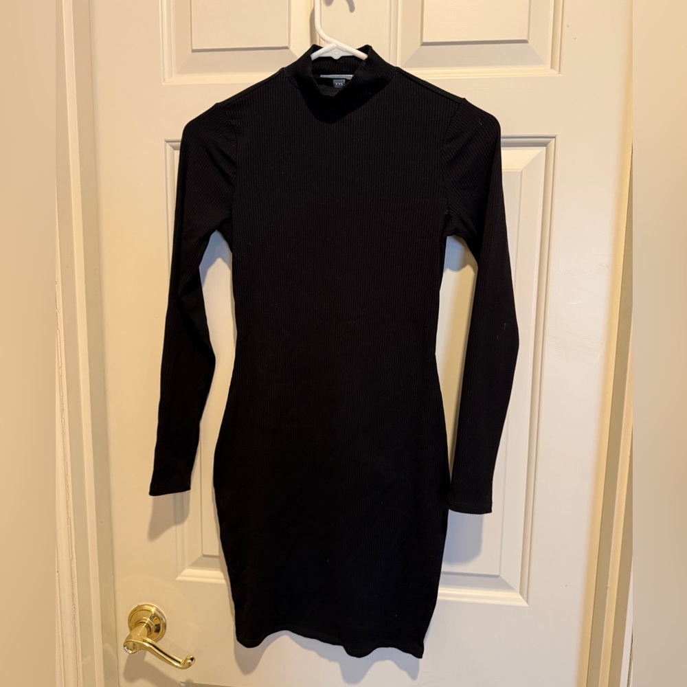 Black Long Sleeve Bodycon dress